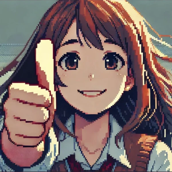 garota fazendo sinal de joia e sorrindo